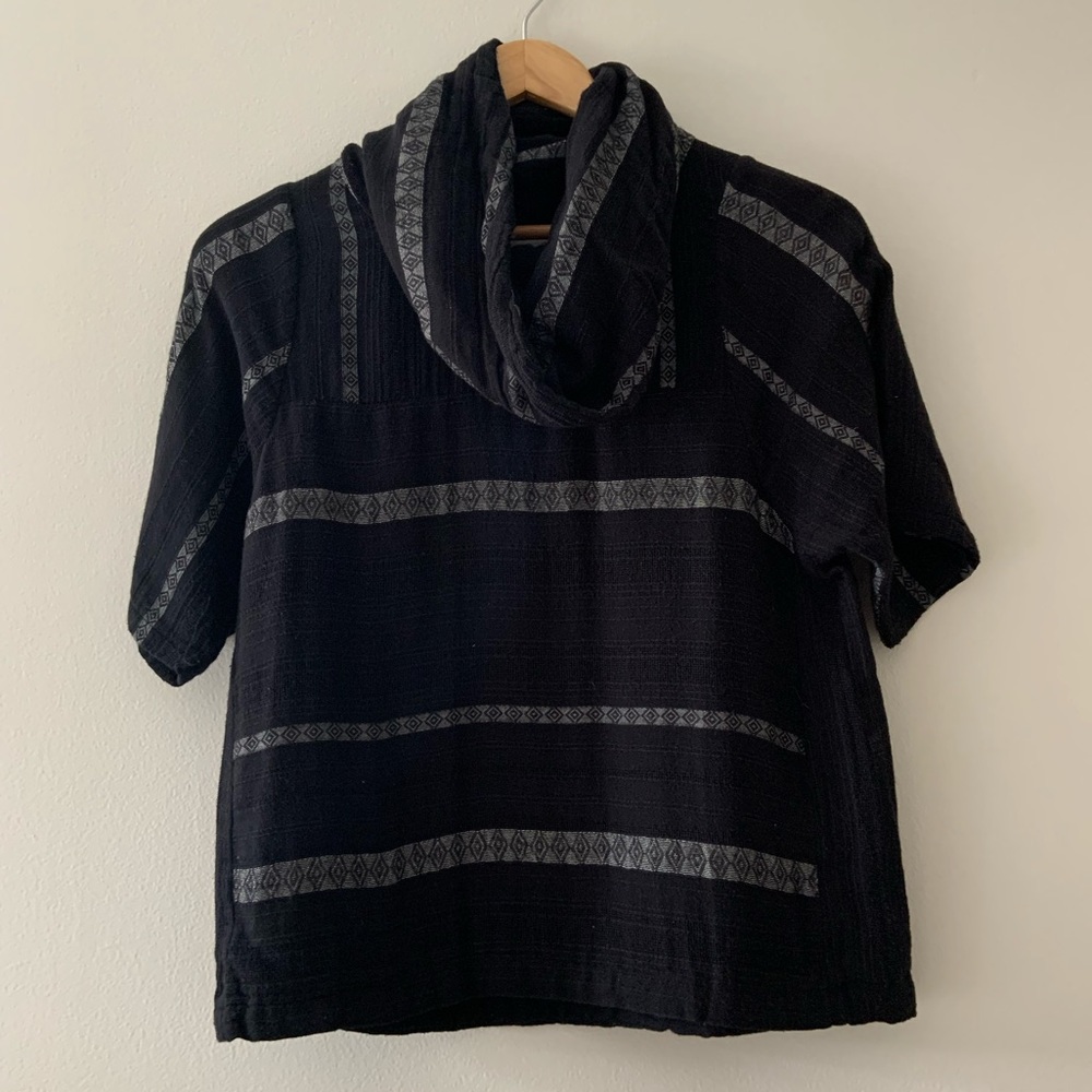 Ace & Jig Cowl Neck Top in Noir